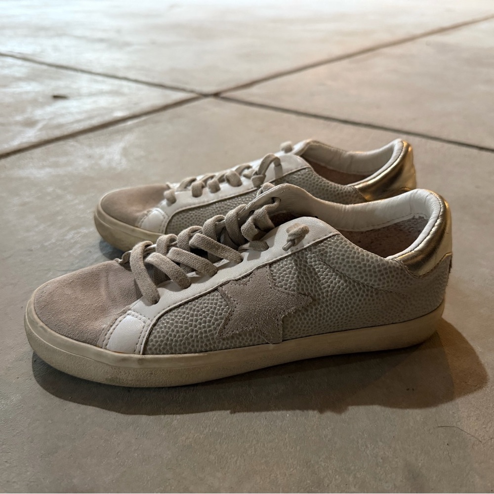 Vintage Havana Gold and Cream Sneakers